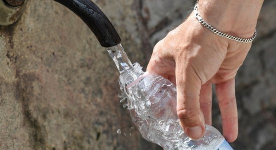 На Рижском центральном рынке открыт кран с бесплатной питьевой водой