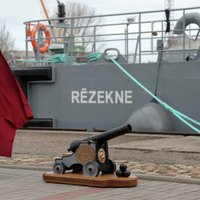Bruņotie spēki saņem jauno patruļkuģi 'Rēzekne'