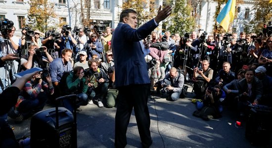 Foto: Saakašvili Kijevā organizē protestus pret korupciju