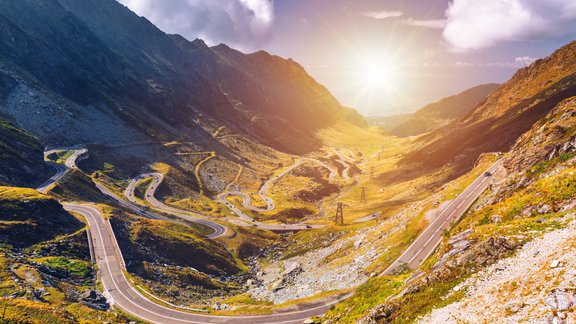 Transfagarasan, Rumānija, ceļš, kalni