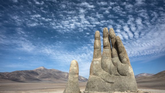 La Mano del Desierto, Čīle, tuksnesis