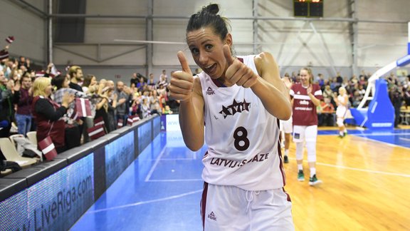 Basketbols, sievietes: Latvija - Slovēnija - 40