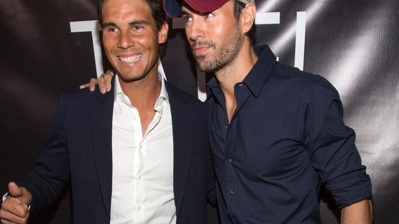 Rafael Nadal and Enrique Iglesias 