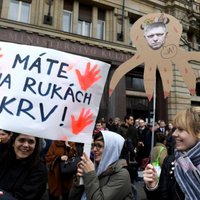 Foto: Slovākijā atsākas protesti pret valdību