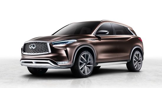 'Infiniti' nākamā 'QX50' prototips un jauns benzīna dzinējs