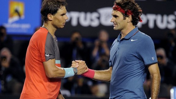 Rafael Nadal and Roger Federer