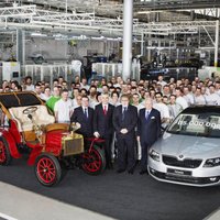 No 'Škoda' konveijera noripojis 15 miljonais automobilis