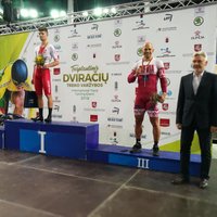 Ķiksis uz goda pjedestāla UCI kategorijas elites treka sacensībās Lietuvā