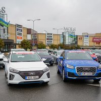 Foto: 'Latvijas Gada auto 2017' rudens braucienā debitē 'Audi Q2' un 'Hyundai Ioniq'