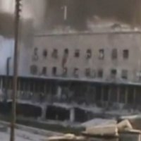 Video: Milzu sprādzienā sagrūst ēka Alepo