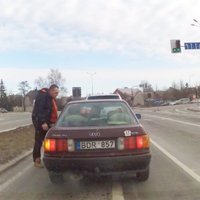 ВИДЕО: Внедорожник vs Audi. Или как в Литве разбираются с медленными водителями