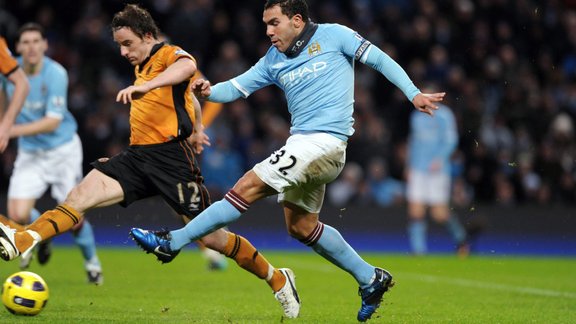 Manchester City's Carlos Tevez