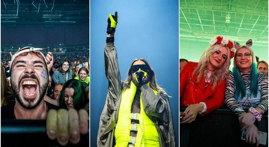 Foto: Rīgā publiku uzkarsē rokgrupa "Thirty Seconds to Mars"