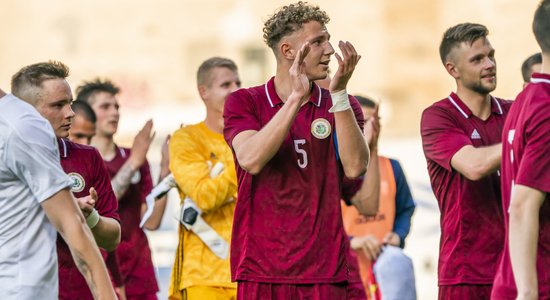 Latvijas U-21 futbola izlase Baltijas kausa izcīņu sāk ar uzvaru pār Igauniju