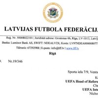 Vēstuļu kari futbolā – 'Ventspils' neizpratnē par LFF lūgumu