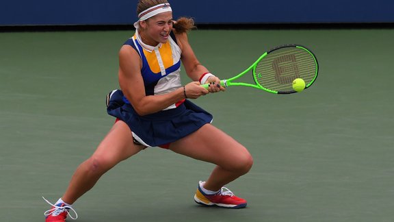 Teniss, US Open: Jeļena Ostapenko - Lara Arruavarrena