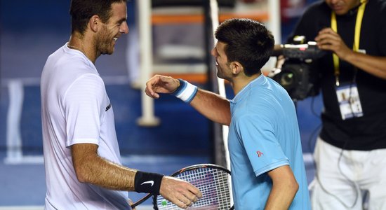 Džokovičs un del Potro sasniedz ASV atklātā čempionāta vīru vienspēļu turnīra finālu