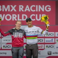 BMX riteņbraucējai Stūriškai divas uzvaras pēc kārtas Pasaules kausa posmos superkrosā