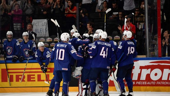 Hokejs, pasaules čempionāts: Francija - Slovēnija