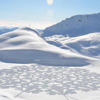 "Рига-2014": Гигантские рисунки на снегу в Сигулде перенесли на март