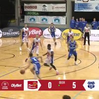 Video: LU 'uzdāvina' 'Valga-Valka/Maks&Moorits' basketbolistiem pirmo uzvaru