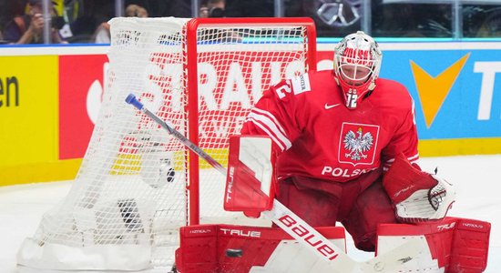 Pasaules hokeja čempionāts: "Izdzīvošanas" spēli aizvada arī poļi un kazahi. Teksta tiešraide