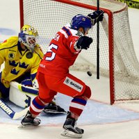 Čehijas hokeja izlase sakauj Zviedriju un uzvar Eirotūres pēdējā posmā