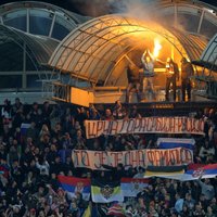 UEFA piešķir Melnkalnei tehnisko zaudējumu skandalozajā mačā pret Krieviju