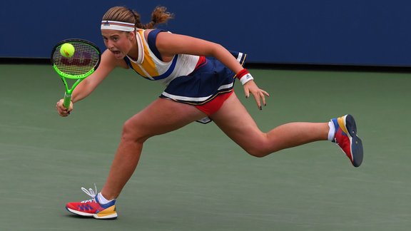 Teniss, US Open: Jeļena Ostapenko - Lara Arruavarrena