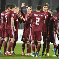 Latvijas futbolisti 'Euro 2020' kvalifikāciju noslēdz ar negaidītu uzvaru pār Austriju
