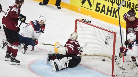 Hokejs, pasaules čempionāts: Latvija - ASV