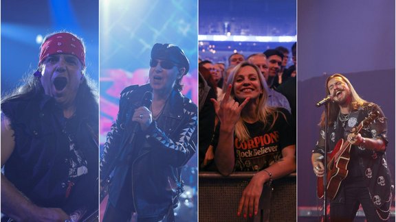 Rīgā koncertē dzīvā leģenda – grupa "Scorpions". Vai biji starp faniem?