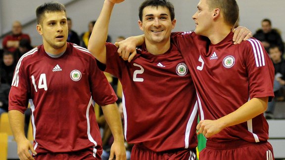 LATVIA futsal team. Foto - LFF