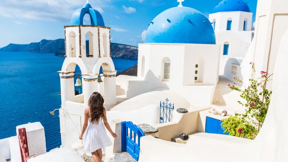 Santorini, Vidusjūra, Grieķija, sala, atvalinājums