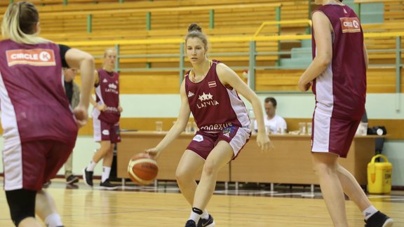 Basketbols, Latvijas sieviešu izlases treniņš 