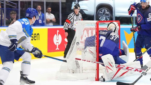 Hokejs, pasaules čempionāts 2024: Francija - Kazahstāna