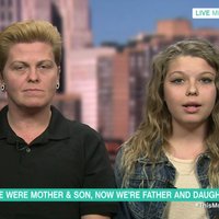 Transpersonu ģimene: māte un dēls, kuri grib kļūt par tēvu un meitu