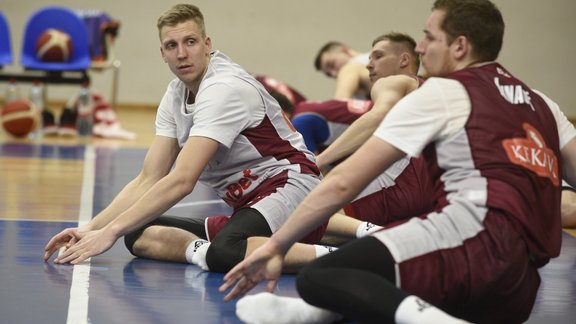 Latvijas basketbola izlases treniņš - 10