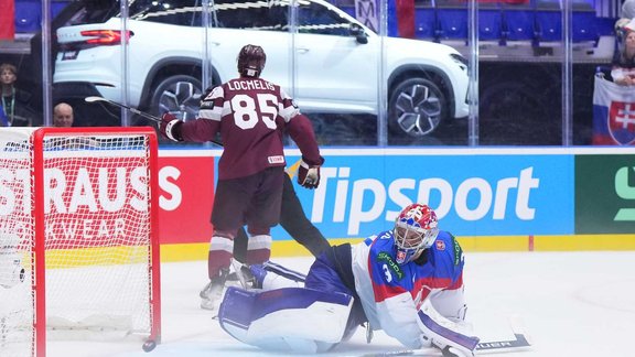 Hokejs, pasaules čempionāts 2024. Latvija - Slovākija