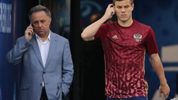 Alexander Kokorin, Russian Sports Minister Vitaly Mutko.