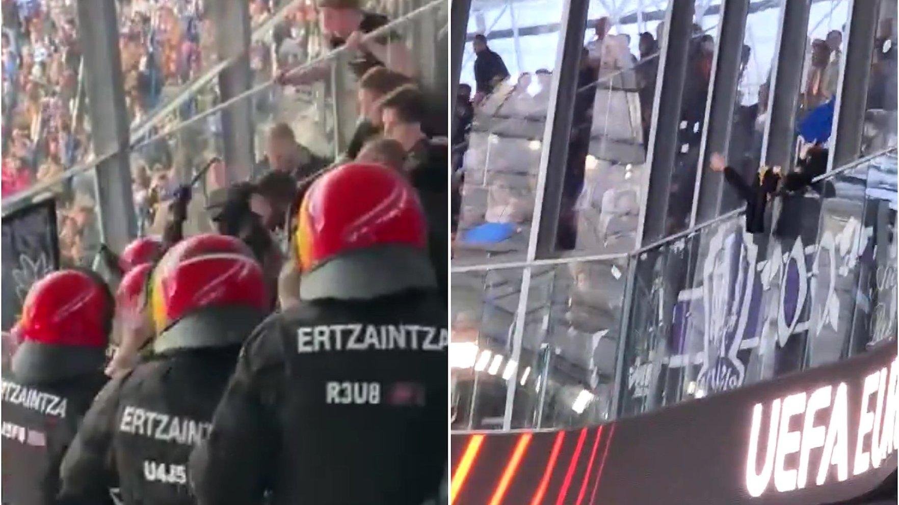Video: RFS pretinieces "Anderlecht" fani ārdās Spānijā