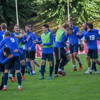 'Riga' futbolisti pirmās kārtas spēlē minimāli uzvar debitanti 'Grobiņa'/LFS