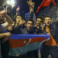 Baku ielās tūkstošiem cilvēku svin Azerbaidžānas uzvaru Eirovīzijas dziesmu konkursā