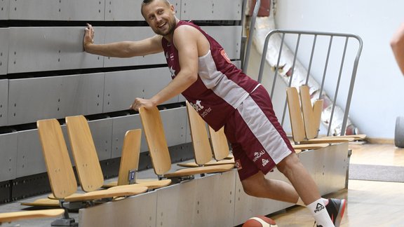 Basketbols: Latvijas izlases treniņš