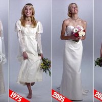ВИДЕО: Как в течение 100 лет менялась мода на свадебные платья
