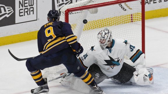 Sabres Evander Kane vs Sharks Martin Jones 