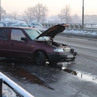 Foto: Jelgavā notikusi četru auto sadursme