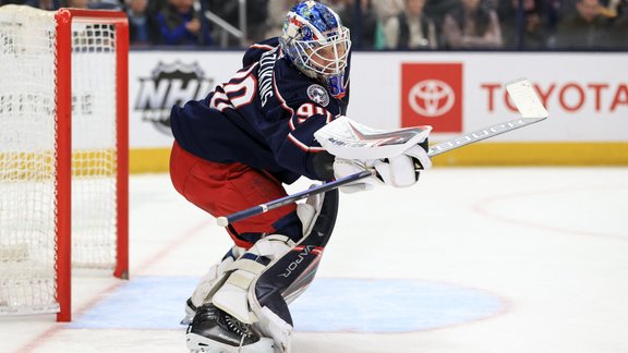 NHL< hokejs, Elvis Merzļikins, Blue Jackets