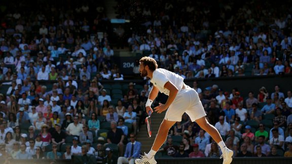 Teniss, Vimbldonas čempionāts: Ernests Gulbis - Novāks Džokovičs