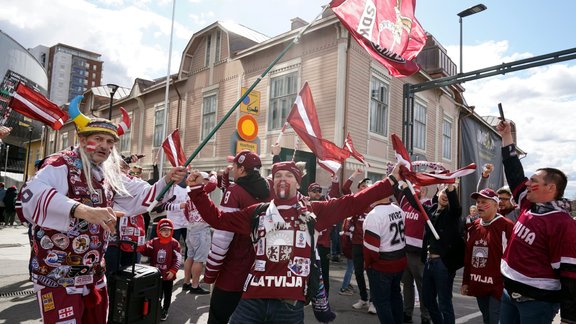 Latvijas izlasei bijušas otrās apmeklētākās spēles pasaules čempionātā